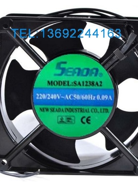 台湾 SEADA SA1238A2 12CM 12038 220V 0.09A 激光 焊机 散热风扇