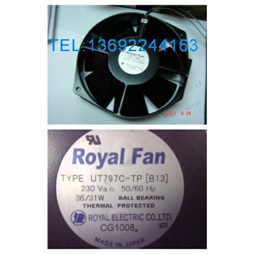 TYPE UT797C-TP[B13] 原装日本ROYALFAN 230V 172*150*38铁叶风机
