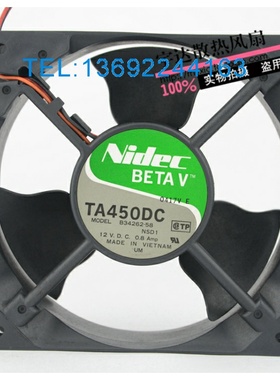 原装NIDEC B34262-58 12V 0.8A 12CM 12038 3线 机箱 服务器 风扇