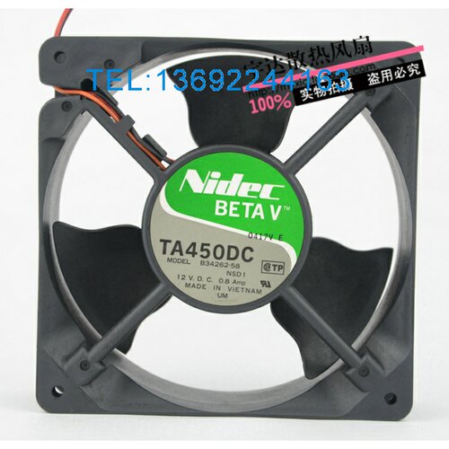原装NIDEC B34262-58 12V 0.8A 12CM 12038 3线 机箱 服务器 风扇