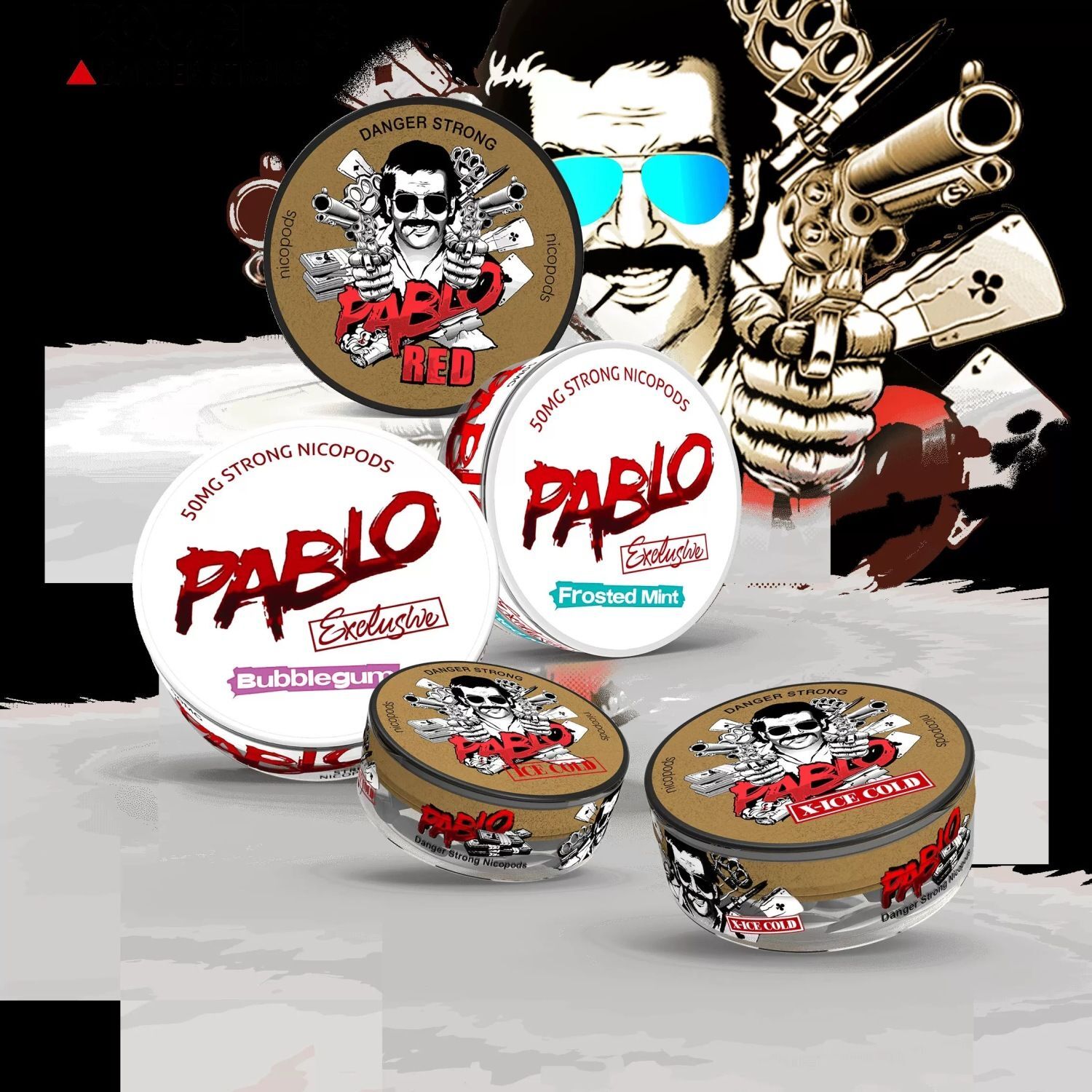 Pablo丹麦巴勃罗白唇瑞典Snus平替口含唇袋提神强效解瘾薄荷口味