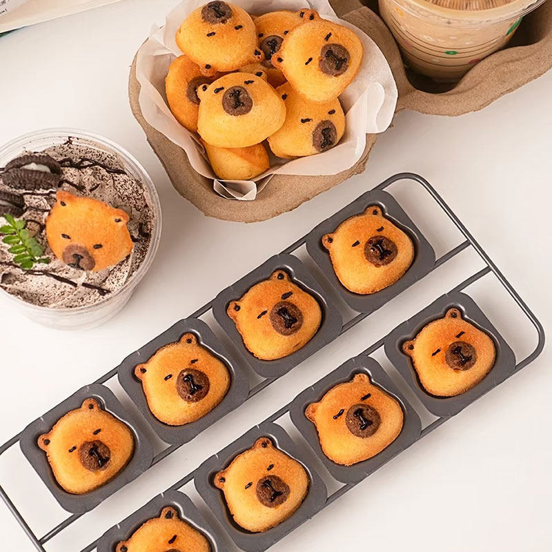 卡通动物卡皮巴拉玛德琳蛋糕碳钢烤盘黄油年糕月饼冷饮装饰工具,厨房/烹饪用具,烘焙模具,淘宝优惠券,粉丝福利购,淘宝优惠卷