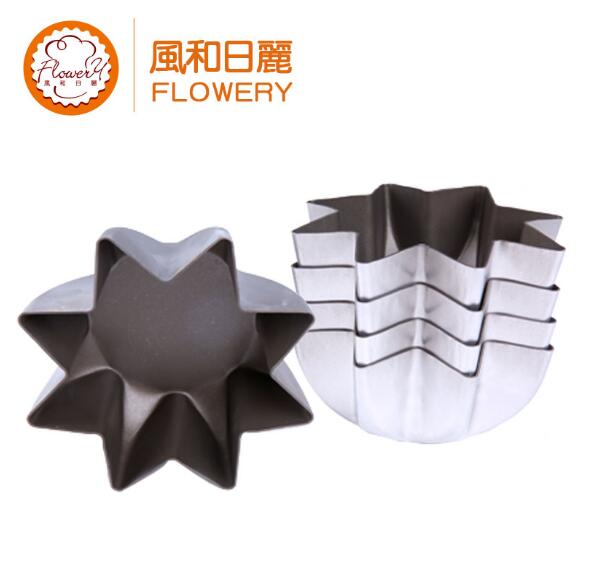 风和日丽不粘八星菊花模 黄金面包潘多洛模八角形小蛋糕模MY36231