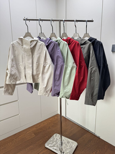 原单面料lu家同款 夹克宽松户外小雨衣外套 防水冲锋衣防风短款