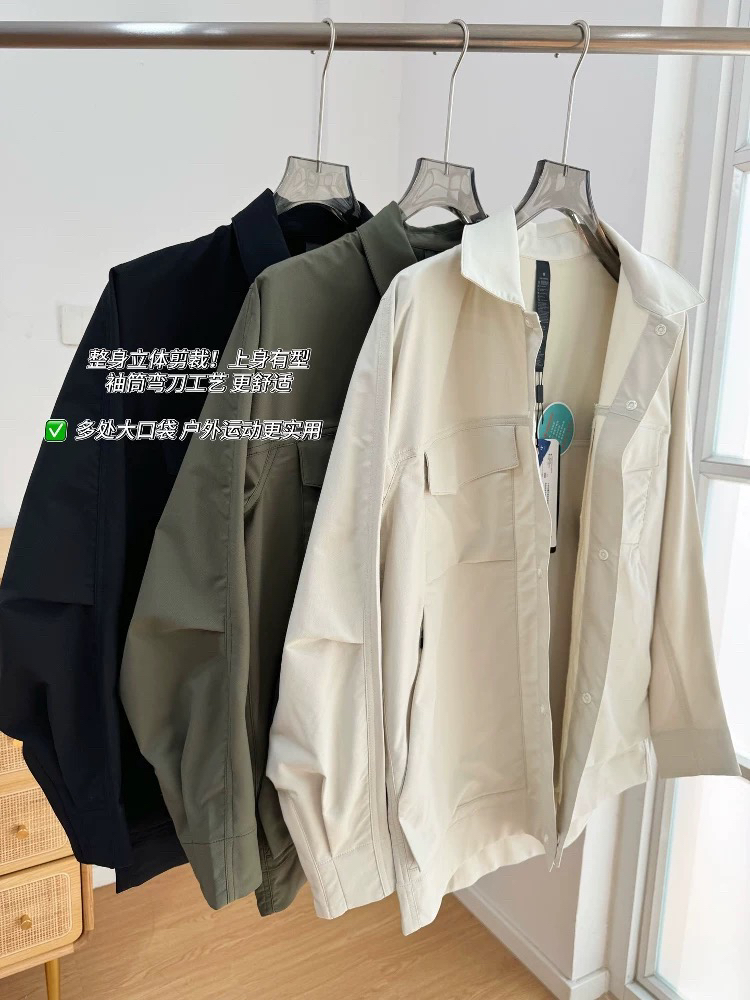 L柜子品质同款男士polo夹克大口袋三防外套弹力舒适宽松上衣外套