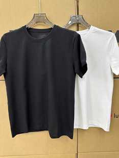 新疆长绒棉T恤休闲夏圆领百搭纯棉T恤 短袖 黑土推荐 出口订单男士