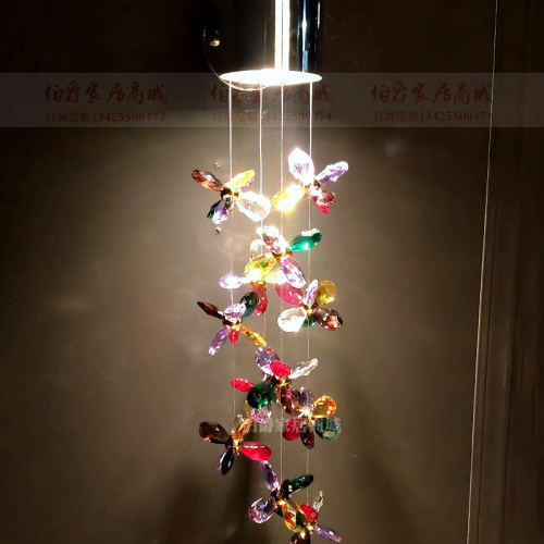 豪华高档奢华水晶灯法式浪漫小吊