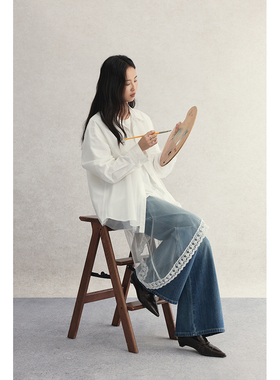 【薄纱衬衫】CAREMIND三色纯棉宽松衬衫小众设计浪漫氛围网纱外套