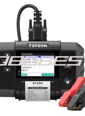 跨境批发多语言TOPDON BT600 BatteryTester12V24V Cranking Test
