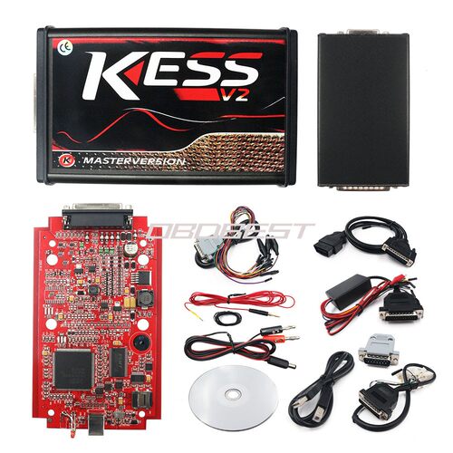 外贸工厂现货批发 KESS V2 ECU Tool 汽车故障检测仪 V5.017 红板