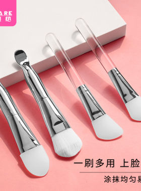 面膜刷D1pq801-面膜刷涂面膜刷子硅胶脸部水疗软毛头涂抹式泥膜