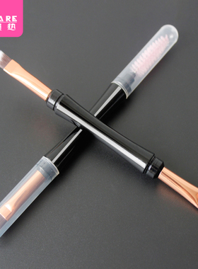 眉刷/双头B1pq801-双头眉毛刷眼影斜角眉粉刷子便携女小扫眉梳子