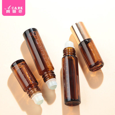分装瓶/滚珠E1pn001-茶色避光香水便携小样空瓶子玻璃滚珠精油便