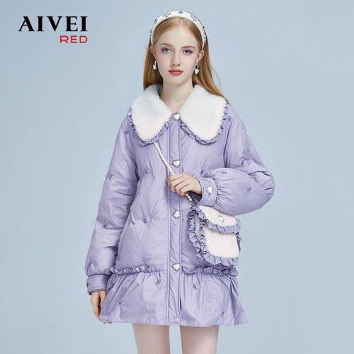 AIVEI/艾薇2022冬季时尚羽绒服外套专柜正品P066S099-4380
