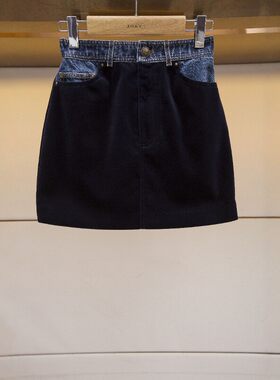 JORYA/卓雅牛仔拼接短裙裙子2020冬季专柜正品M16E3804-2880