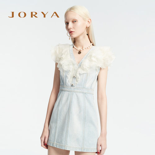 JORYA/卓雅牛仔连衣裙(干洗)2021夏季专柜正品N12B4003-3980