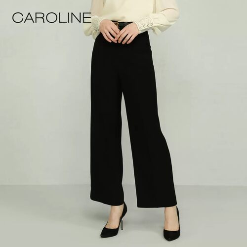 CAROLINE/卡洛琳高腰微喇叭裤子2021春季专柜正品N60A0102-1-1980