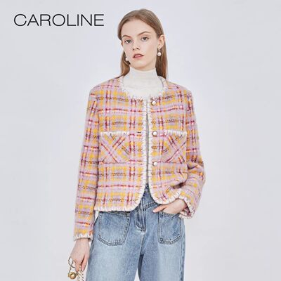 CAROLINE/卡洛琳2022冬季小香风外套上衣专柜正品ECRCDC96-2380