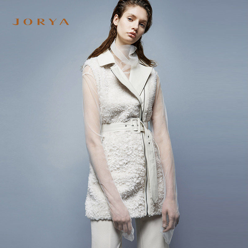 【特价】JORYA/卓雅2018秋季专柜正品毛皮服装外套K1403302-15880