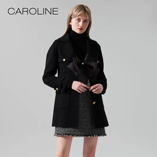 CAROLINE卡洛琳羊毛呢女大衣2021秋季专柜N645502B-5280