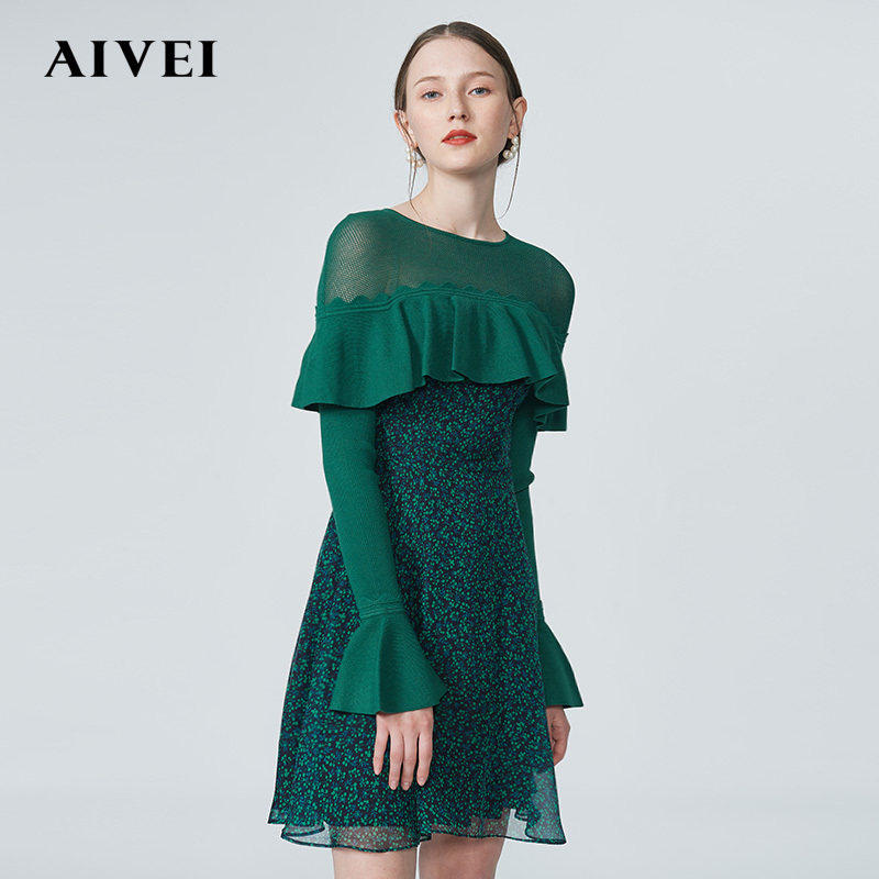【特价】AIVEI艾薇2018秋季专柜正品洋装K7500102-2380