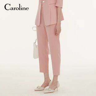 CAROLINE/卡洛琳2023春季休闲锥形西装裤子专柜正品P603402B-2380