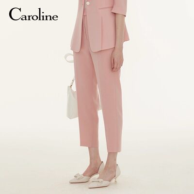 CAROLINE/卡洛琳2023春季休闲锥形西装裤子专柜正品P603402B-2380
