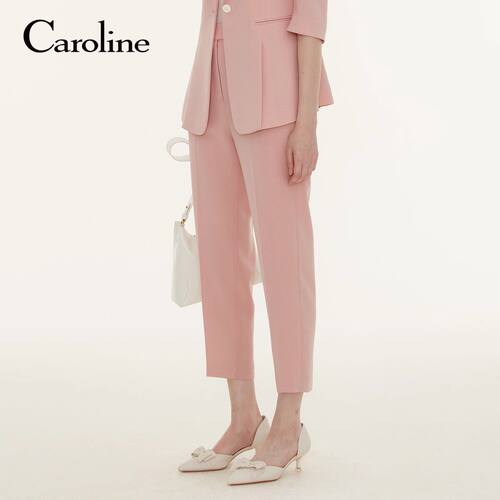 CAROLINE/卡洛琳2023春季休闲锥形西装裤子专柜正品P603402B-2380