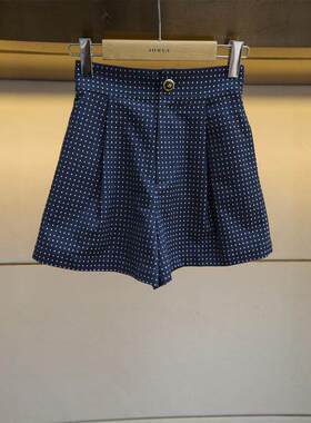 JORYA/卓雅波点高腰阔腿短裤子春季专柜正品O105902E吊牌价2880