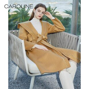 CAROLINE/卡洛琳2022冬季毛呢外套女大衣专柜ECRCDC03-3980