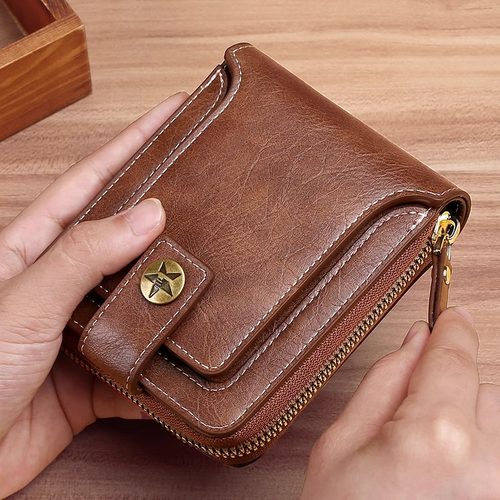 通用复古钱包大容量多卡位