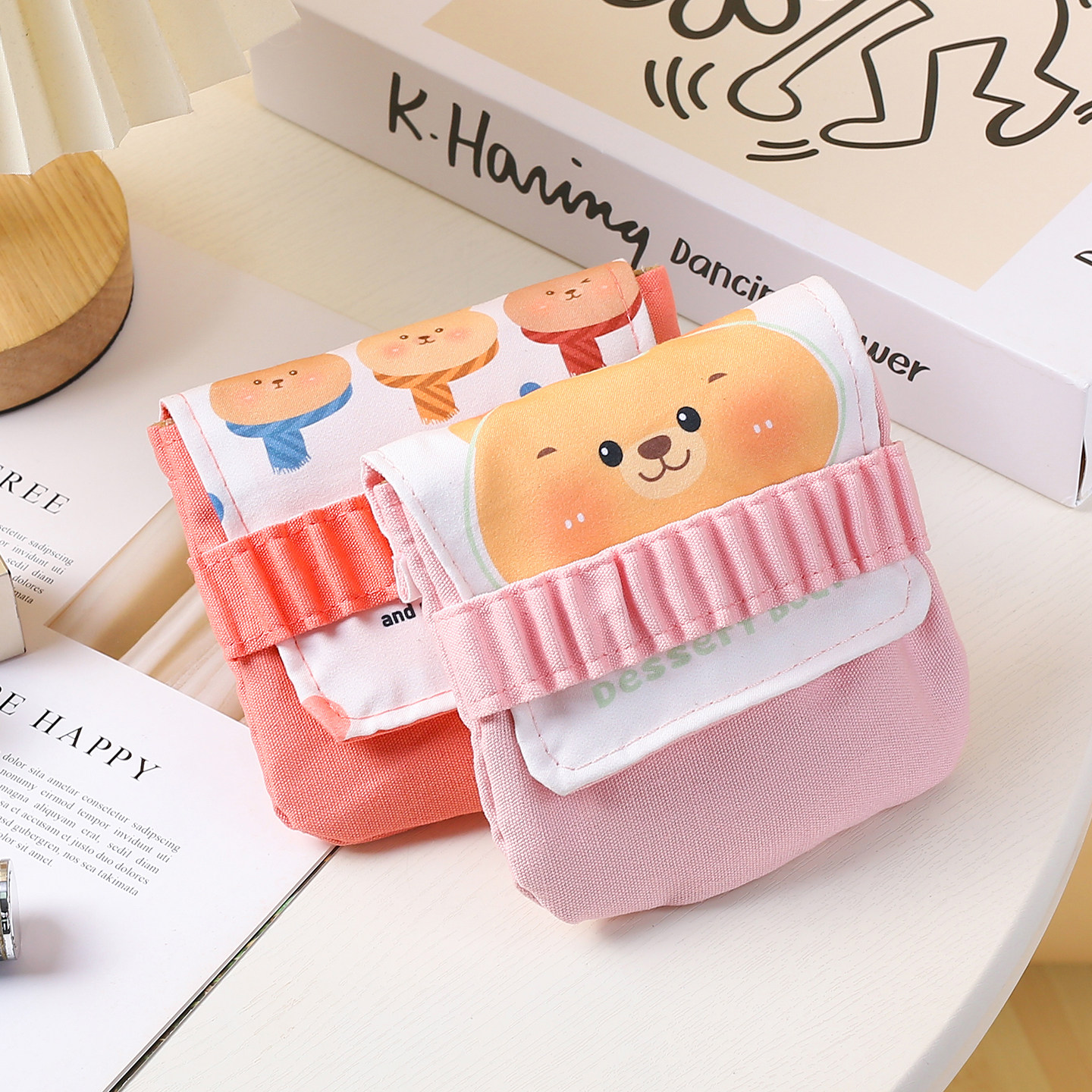 卡通姨妈巾收纳包学生卫生巾便携包大容量高颜值月经卫生棉月事包