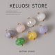 KELUOSI 盘钮扣 旗袍扣子服装 彩色树脂纽扣中式 中国风民族汉服唐装