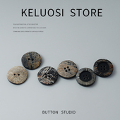 扣西装 KELUOSI 高档牛角纽扣天然风衣扣毛衣扣呢大衣扣子袖 衣服扣