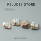 KELUOSI 高档贝壳纽扣天然异形贝母扣大衣扣风衣扣毛呢毛衣装 饰扣