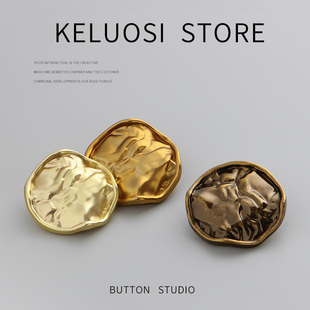 KELUOSI 纽扣高档大衣扣子外套纽扣女金属扣风衣毛呢钮扣毛衣扣子
