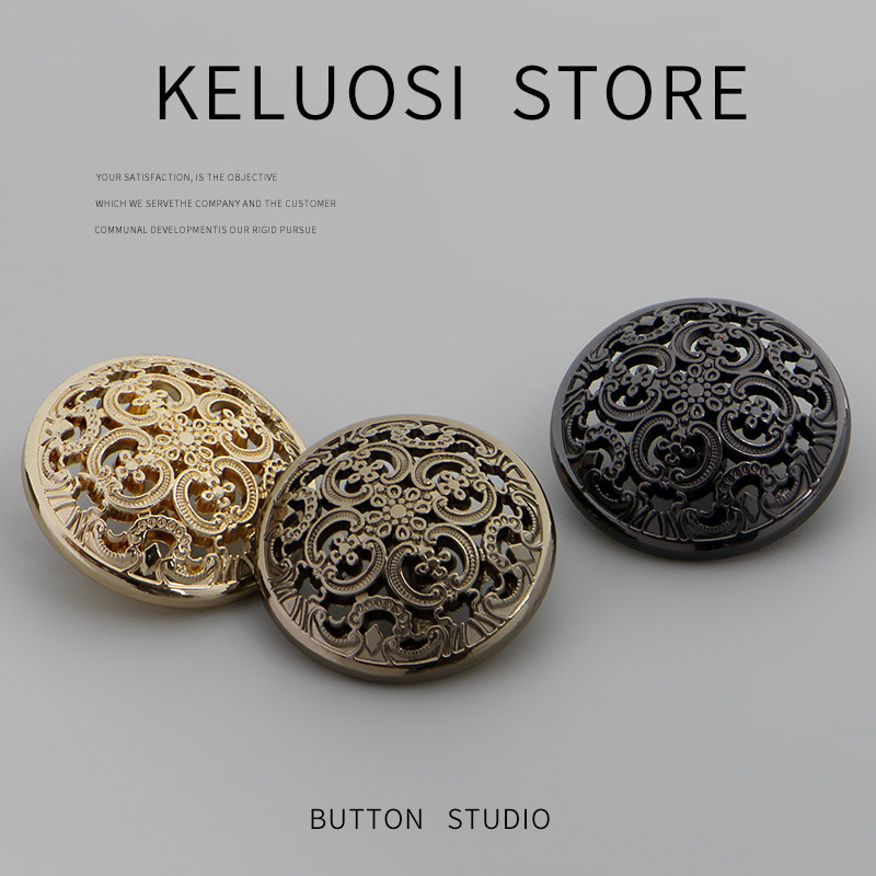 KELUOSI 高档金属扣小香大衣扣子女风衣扣外套扣毛呢毛衣纽扣装饰,居家布艺,纽扣,淘宝优惠券,粉丝福利购,淘宝优惠卷
