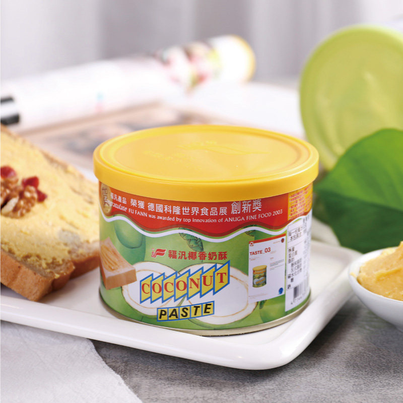 台湾福汎椰香奶酥酱抹酱200g450g800g进口福泛烘培果酱面包吐司