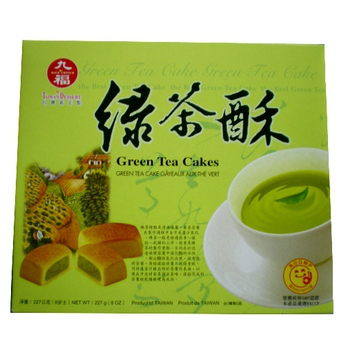 臺灣《九福》 綠茶酥 (227g/盒)