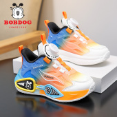 男童篮球鞋 2025春秋新款 中大童鞋 巴布豆童鞋 子网面透气儿童运动鞋