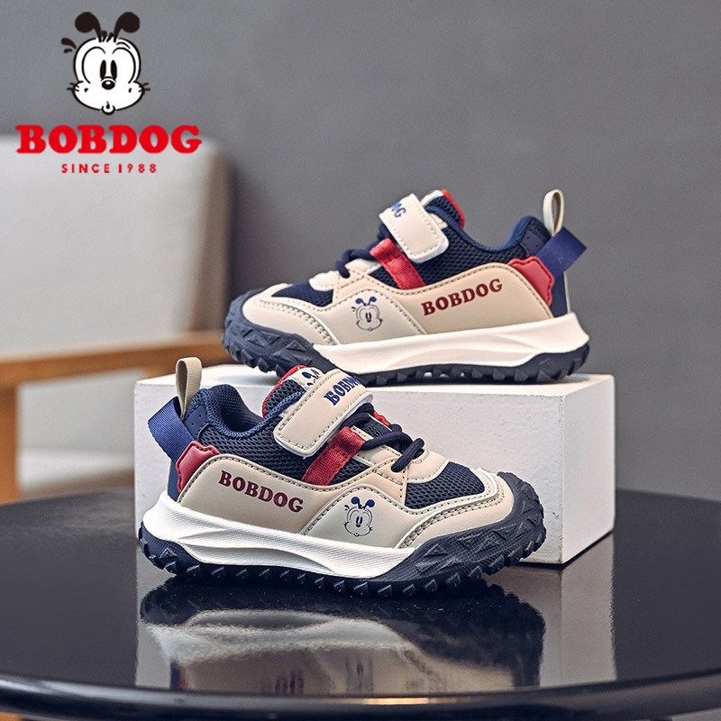 巴布豆童鞋男童宝宝鞋子2026春秋款网面透气儿童运动鞋小童跑步鞋