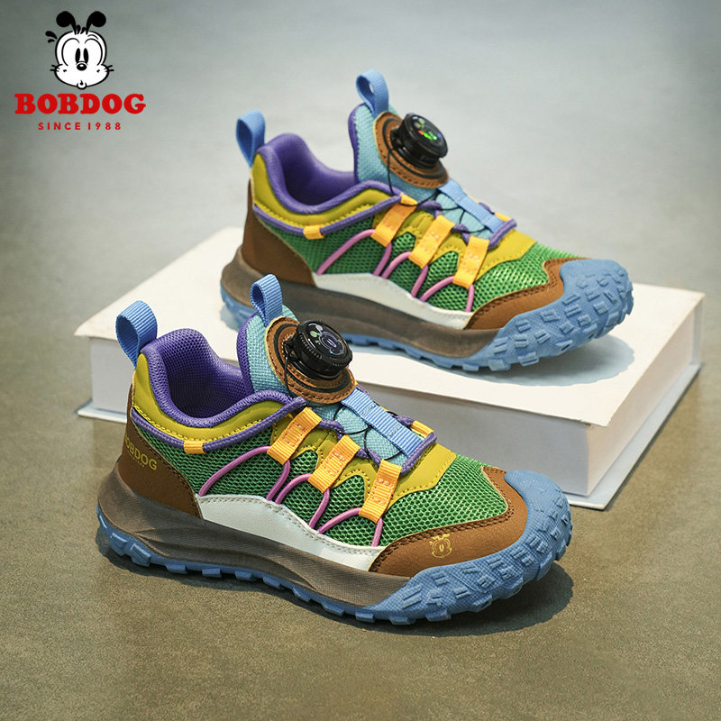 巴布豆男童运动鞋2026春秋新款中大童网面透气儿童鞋子男孩休闲鞋