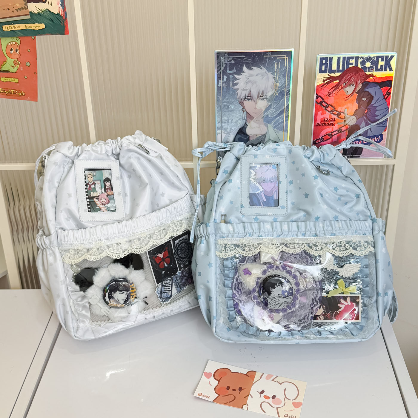 女式可爱手提包学生单肩痛包晒吧唧单肩斜挎大容量漫展轻便小背包