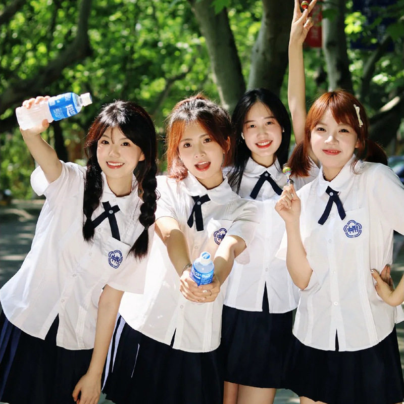 jk制服风琴褶衬衫台湾附中毕业季校服班服运动会朗诵合唱表演套装