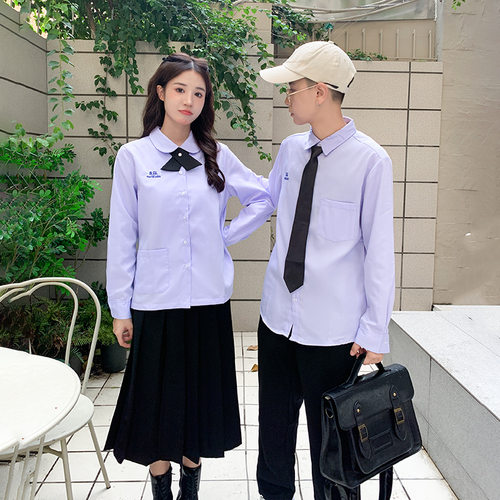 泰式班服jk制服衬衫学院风初中高中生运动会学生装拍照演出服套装