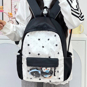 少女可爱吧唧痛包双肩背包2026夏季新款初高中学生书包小背包女包