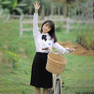 jk制服台湾附中衬衫学院风百褶裙校服高中学生毕业班服演出服套装