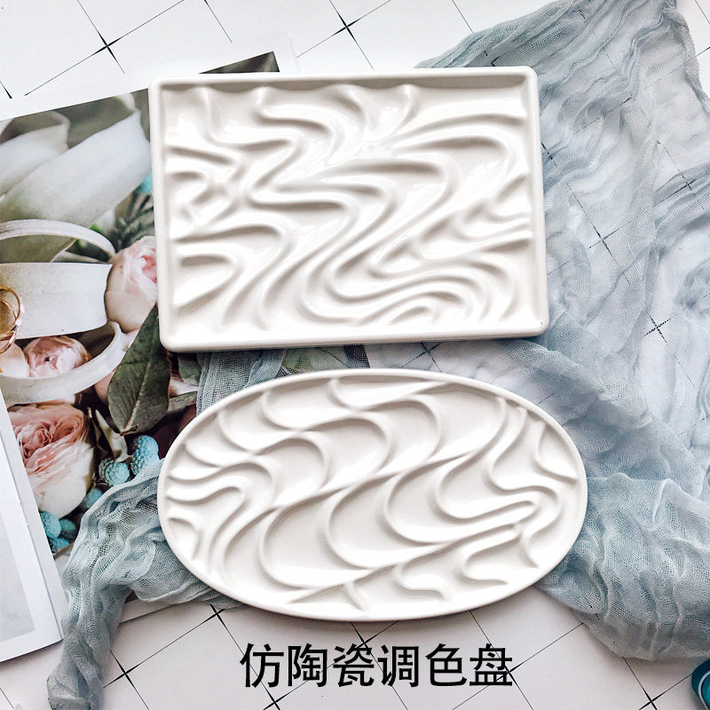 波浪摔不坏可携带写生调色盘图片