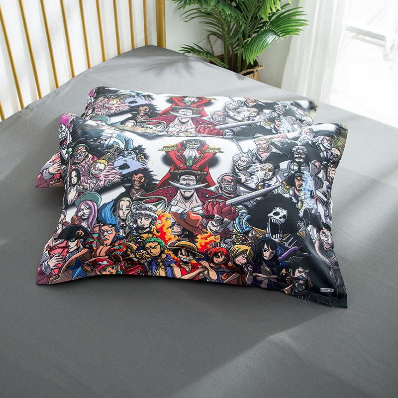 卡通动漫海贼王儿童大枕套标准48X74男孩学生宿舍路飞单人枕头罩
