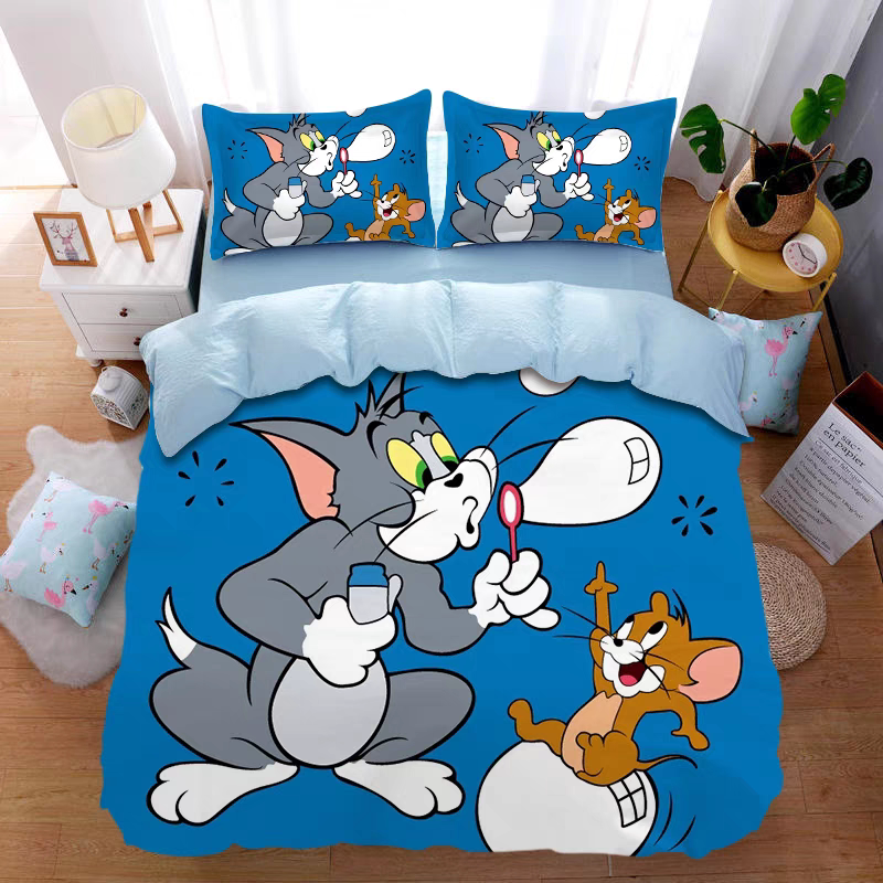 卡通可爱猫猫虫咖波纯棉4件套